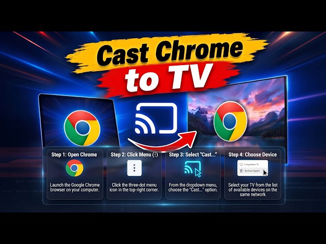 How to Cast Chrome Tab or Desktop to TV Screen