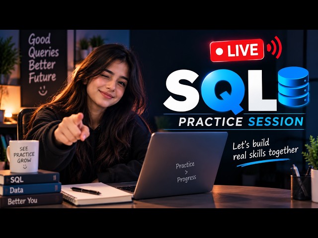 SQL Practice LIVE 🔴 | DAY 1 | Solve Real SQL Questions & Improve Your Query Skills