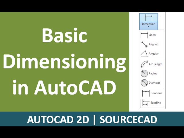 Basic dimensioning in AutoCAD