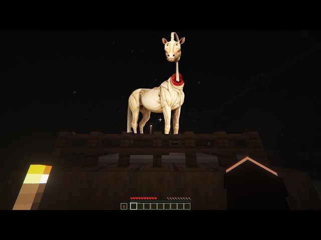 A BIZARRE horse appeared in my world!