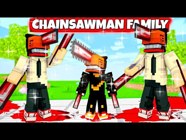 FOUND by the CHAINSAW MAN FAMILY in Minecraft! (Hindi)