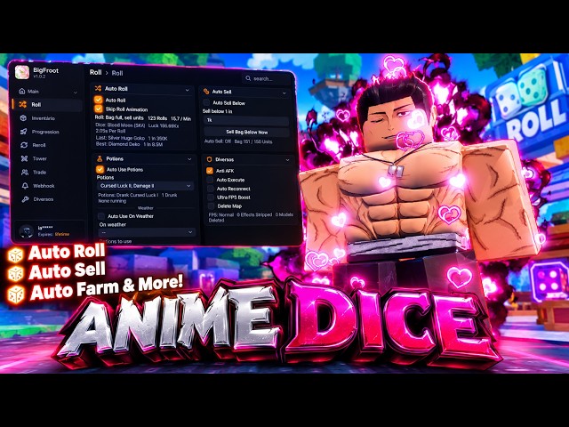 Anime Dice Script No Key — Auto Roll, Auto Farm, Auto Place, Auto Fuse, Auto Rebirth & More!