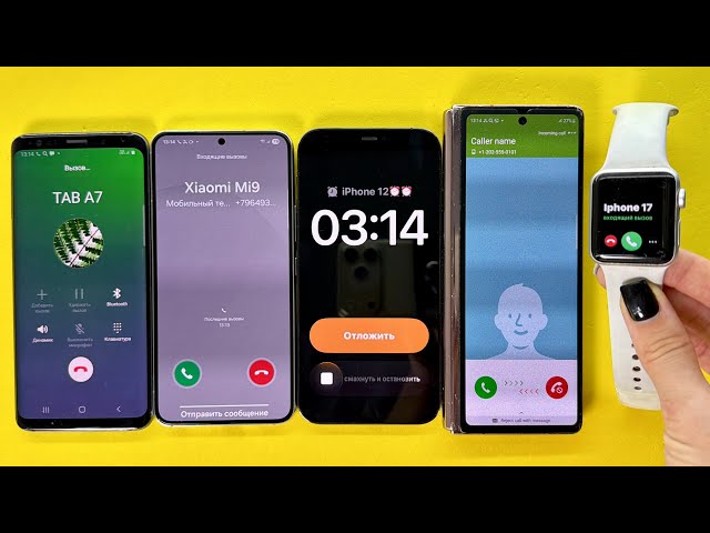 Apple Watch Incoming Call, Fake Call  Samsung S9, S22, IPhone 12 Pro, Samsung Z Fold2