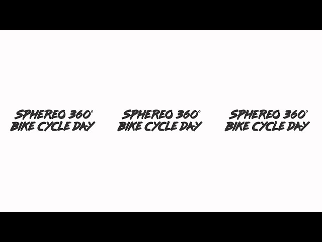 Sphereo 360 BikeCycleDay
