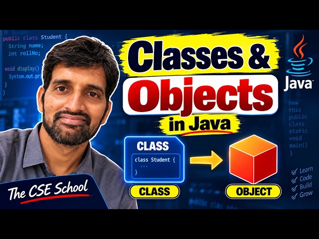 Classes and Objects in Java | Class & Object Explained with Example | Java Programming