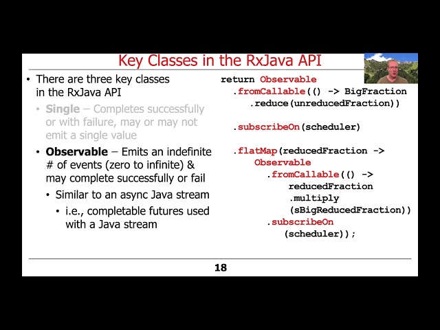 Understand Key Classes in the RxJava API