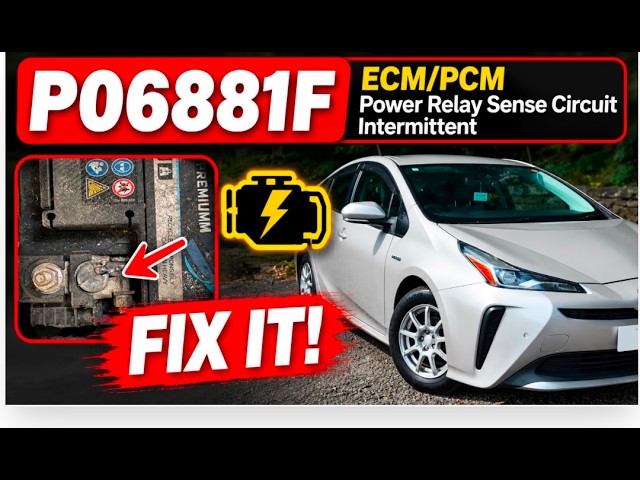 P06881F Fault Code FIX! 🔧 ECM/PCM Power Relay Sense Circuit Intermittent | Diagnosis & Repair