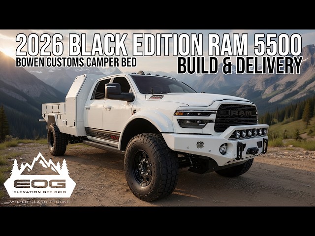 2026 Black Edition RAM 5500 w/ Bowen Customs Camper Bed