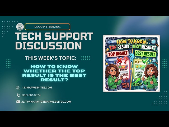Mapping Your Tech Monday: Sponsored, Popular, or Trustworthy?