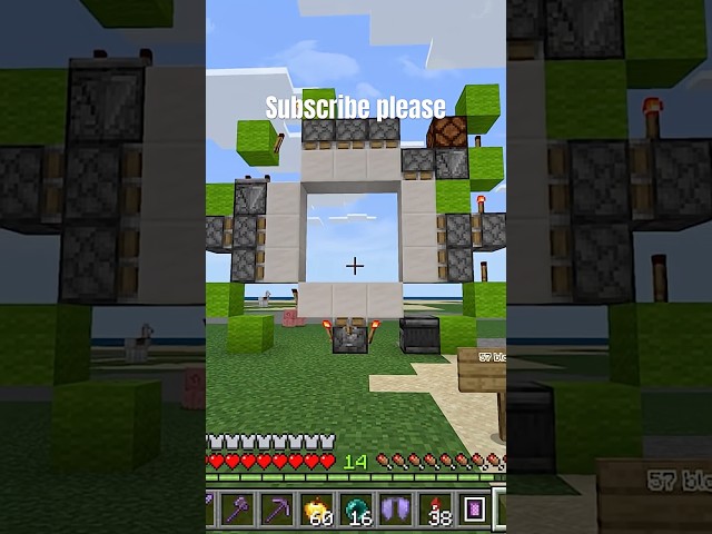 World smallest 3x3 piston door bedrock tutorial