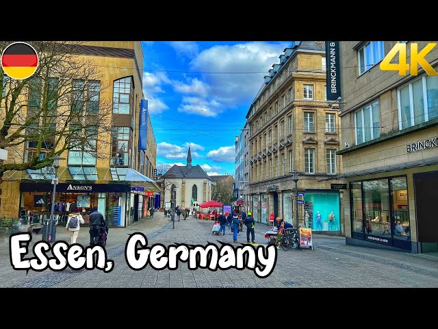 Walking tour in Essen, Germany 🇩🇪 4K 60fps