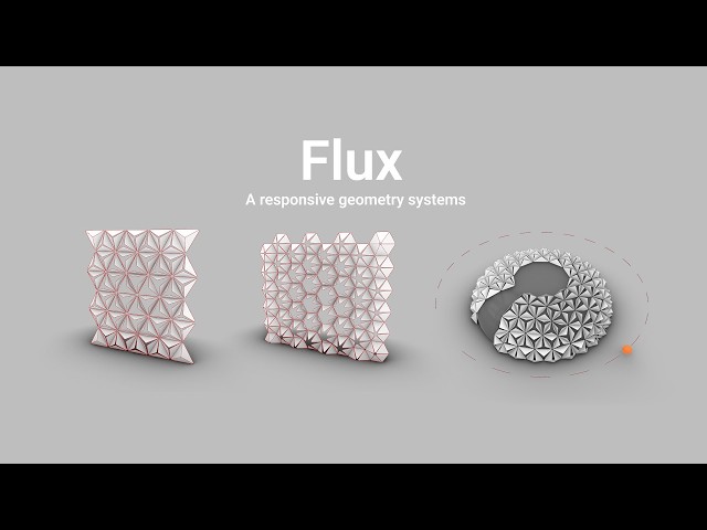 Flux - A Responsive Geometric System (Kinetic Facade Grasshopper)