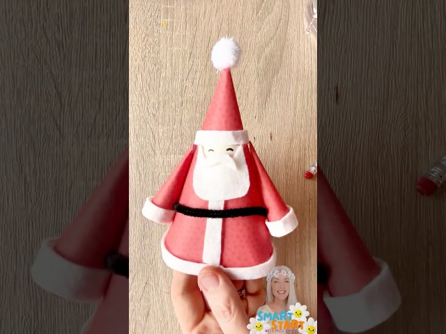 Easy Cone Santa Craft for Kids | Christmas Paper Craft 🎅✨