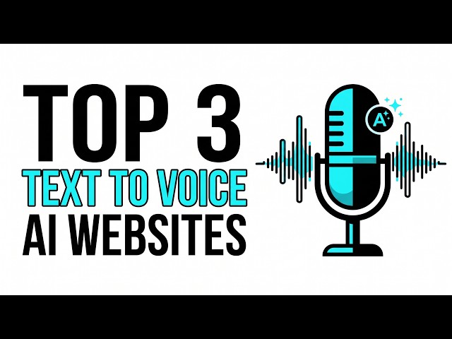 Top 3 Text-to-Voice AI Websites You Need to Try in 2026 🎙️