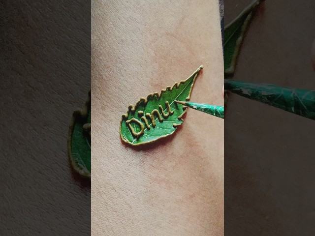 Small leaf 🍀🌿 mahendi design #stylish #easymehndidesign #viralmahendi #mahenditattoo #leaftattoo#art