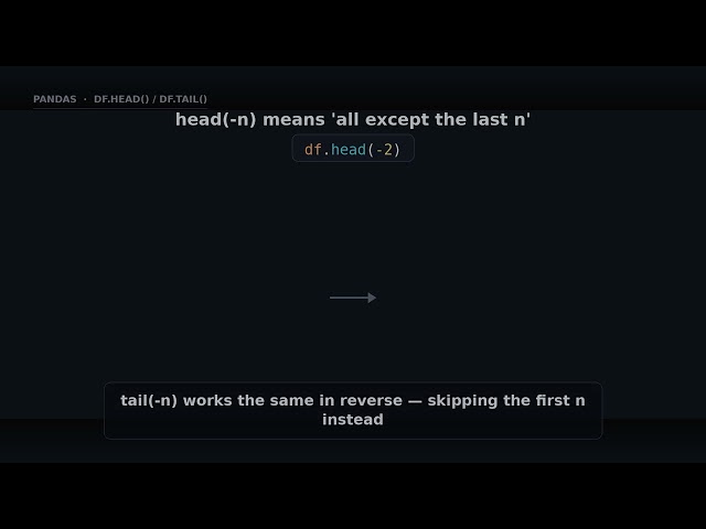 df.head() / df.tail()