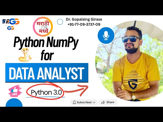 🐍 NumPy Introduction & Basics | Python for Data Analytics | Code with GG