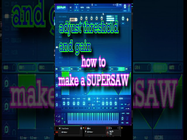 how to make a SUPERSAW (in Serum and Vital) #producertok #musicproducer #dtm #tutorial