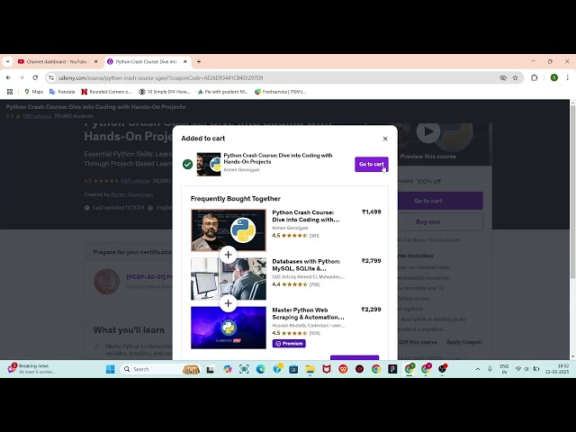 Providing Free Udemy Course - Python Crash Course: Dive into Coding with Hands-On Projects