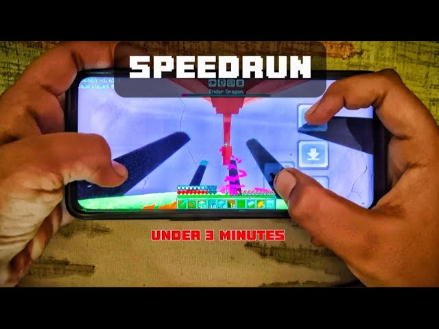 I beat MCPE/MOBILE under 4 minutes