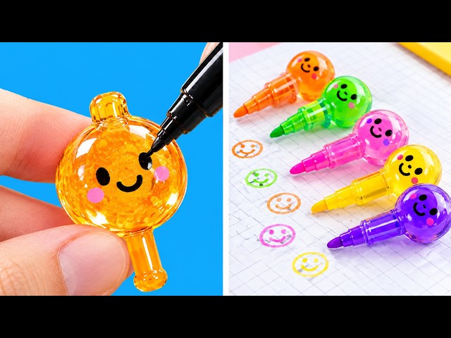 ✏️ ADORABLE Mini School Supplies You Can DIY! 🎀🎨