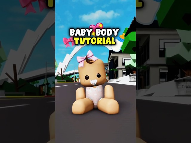 Baby Body Tutorial 🍼🥰 ID Codes #roblox #brookhaven