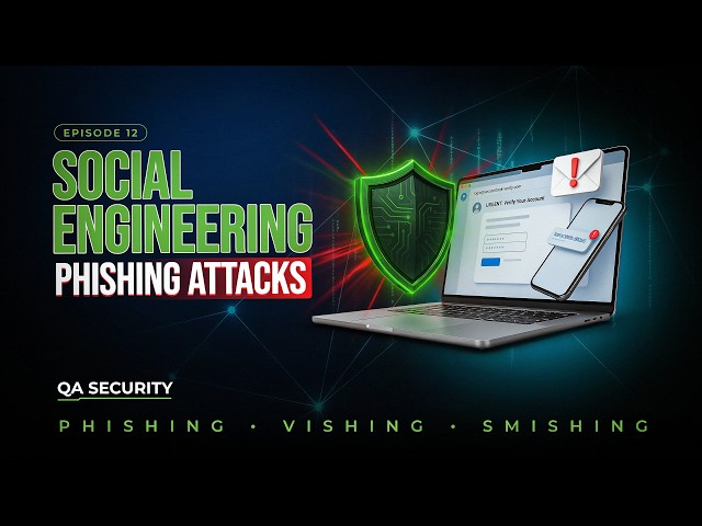 🚨 Social Engineering Explained | Phishing, Vishing, Smishing, Tailgating & Pretexting | Episode 12