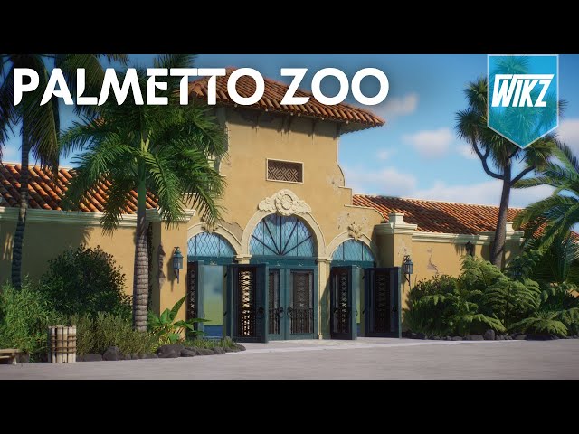 Starting a New Zoo! Building a Wildlife Oasis Entrance! Palmette Zoo - Episode 1
