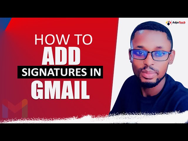 How to add signatures in Gmail