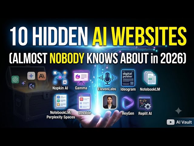 10 Hidden AI Websites That Almost Nobody Knows About (2026) | Free AI Tools You Need to Try