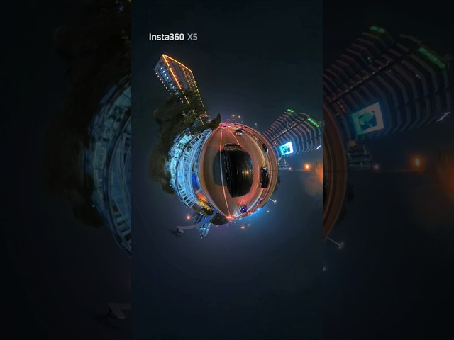 The City Never Sleeps 🌙✨ #Insta360 #Insta360X5 #PureVideo @insta360