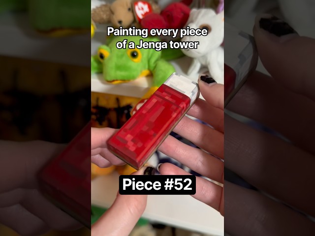 Piece 52 of my Jenga tower #youtubeshorts