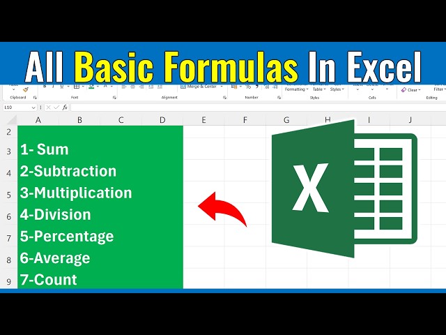 All Basic Formulas and Functions of Excel you must know || Basic Formulas in Excel