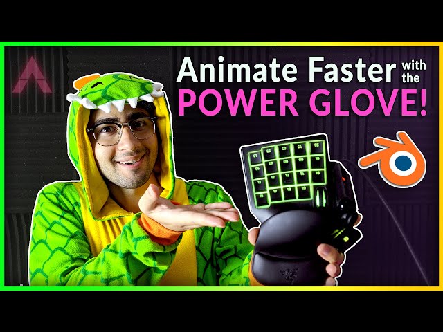 How to ANIMATE FASTER in BLENDER using the POWER GLOVE! Switching from Maya | Razer Tartarus V2
