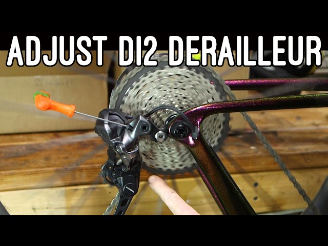 Easily adjust a Di2 rear derailleur.