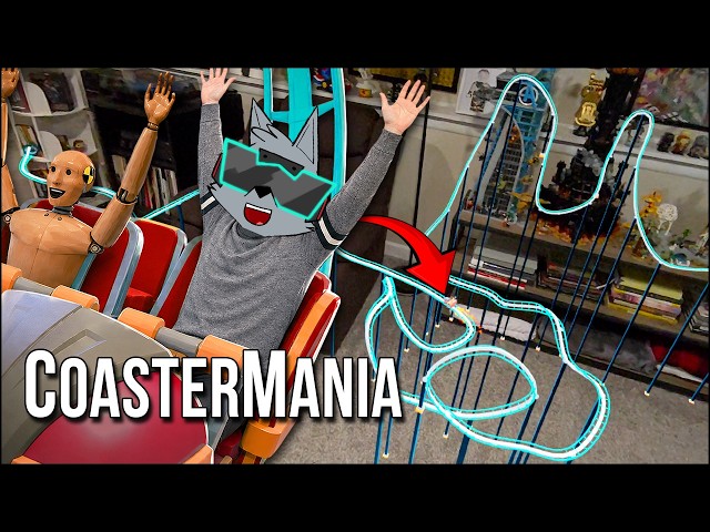 CoasterMania | I Built A Roller Coaster In My Basement... And Rode It!