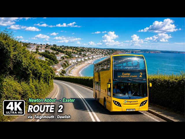 🇬🇧 Newton Abbot to Exeter | Devon's Hidden Beauty | Route 2 | 4K