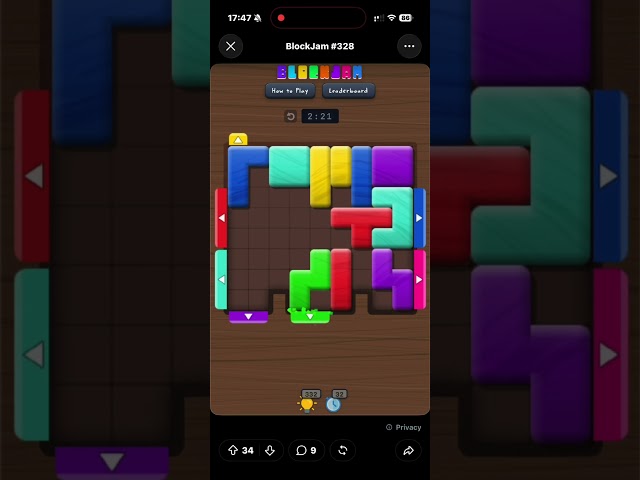 BlockJam #328 solved