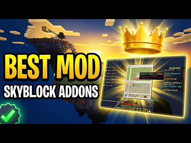 Best Skyblock mod REFORGED "SKYBLOCK ADDONS 2026 REFORGED" #skyblock #hypixel  #dungeons #minecraft