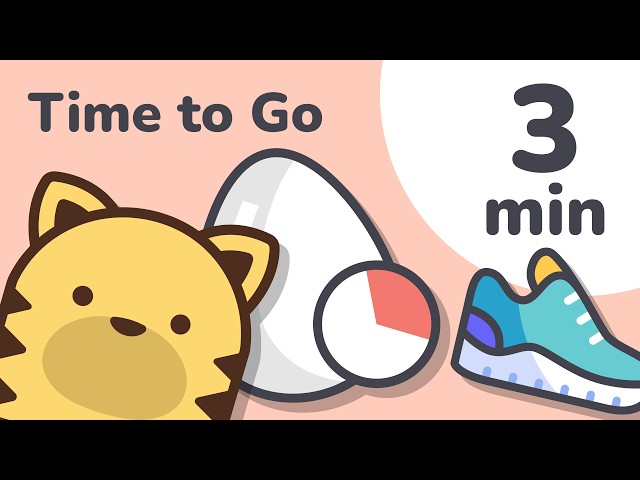 3 Minute Time To Go Timer for Kids (Visual Countdown)