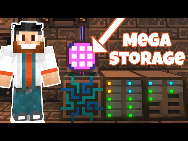 Learning how to make an ME storage System in Applied Energistics 2  All of Fabric 5 Episode 3.