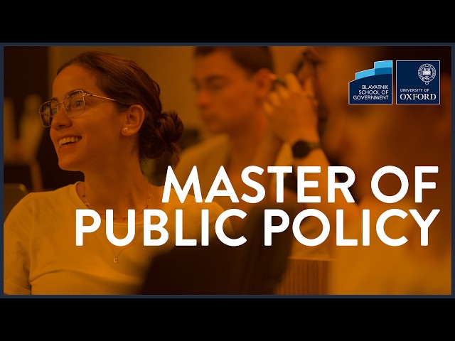 Master of Public Policy at Oxford (MPP)