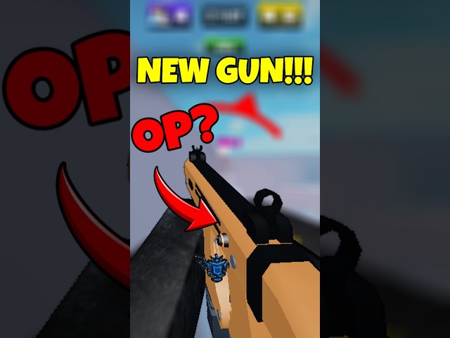 NEW GUN!!!!! Is the new gun OP???? 😳 #roblox #robloxpvp #gaming #rivals