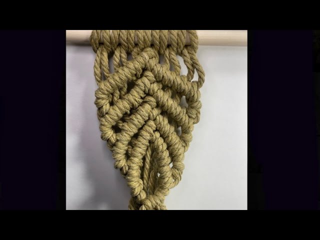 Macrame leaf pattern tutorial #macrame #macramedesign #macramepattern #handmade #handmadewithlove
