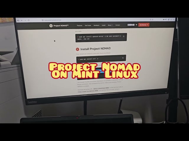 Project Nomad on Mint  Linux.