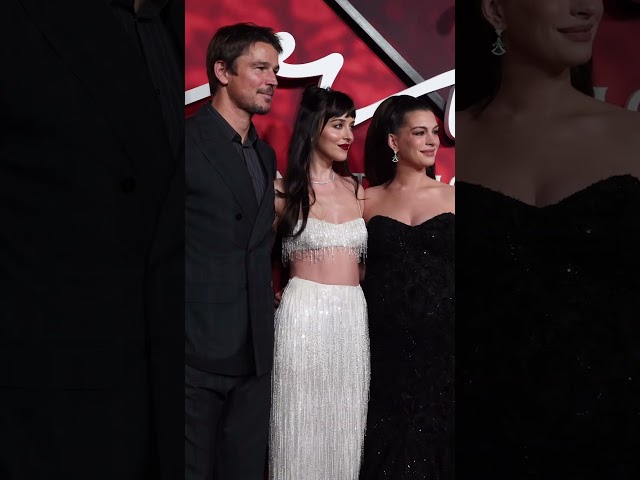 Anne Hathaway, Dakota Johnson & John Hartnett at the New York premiere of “Verity”
