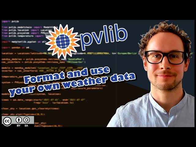 pvlib python 07: Preprocess external data