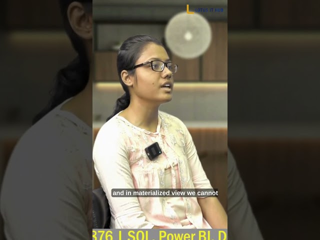 what is the difference between view and materialized view in SQL |  sql Interview question