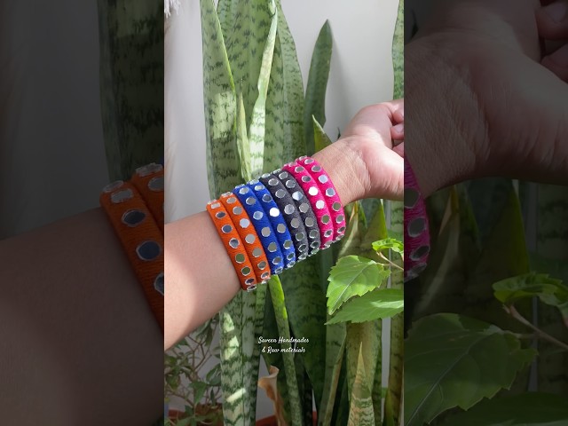 Handmade cotton thread bangles || comment for details and price #youtubeshorts #handmadejewellery