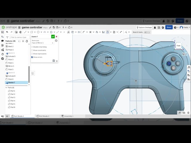 Games Controller pt.3 (Onshape Tutorial)